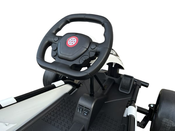 Elektrisk Drift Kart, drift Go-Kart, 110x77x54 cm, Vit