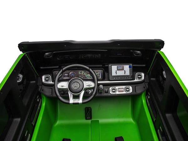 Sähköinen lasten auto, Mercedes G63, 159x93x81 cm, Vihreä