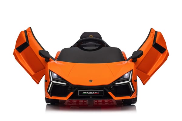 Sähköinen lasten auto, Lamborghini Revuelto, 105x60x40 cm, Oranssi