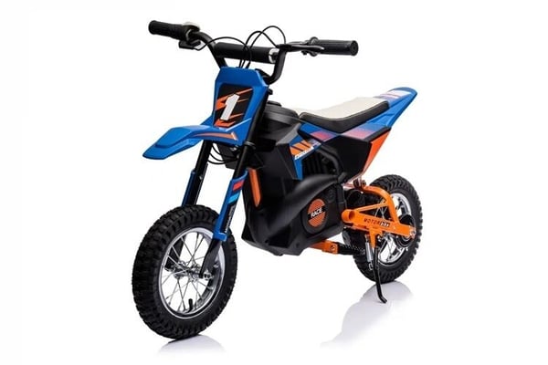 Elektrisk crossmotorcykel, 114x63.5x72.7 cm, Blå/Orange