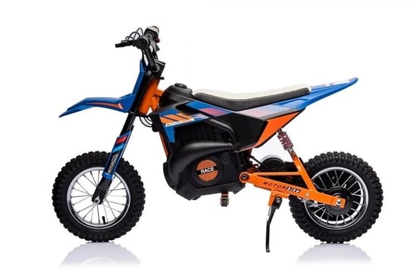 Elektrisk crossmotorcykel, 114x63.5x72.7 cm, Blå/Orange