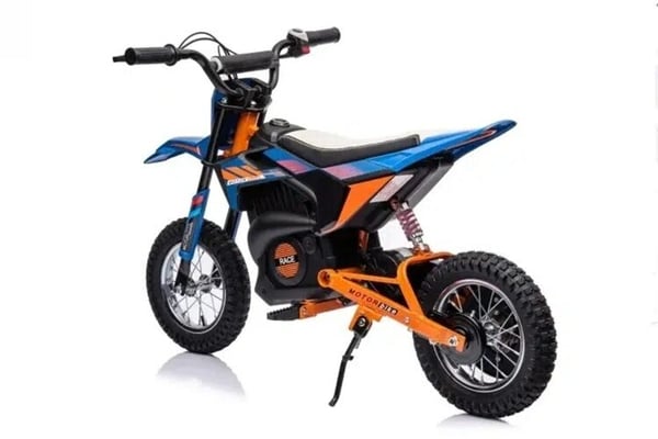 Elektrisk crossmotorcykel, 114x63.5x72.7 cm, Blå/Orange