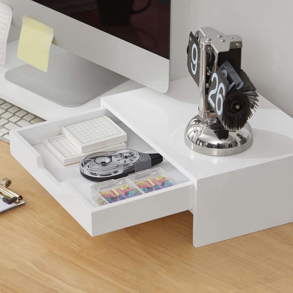 Monitorstativ, 60x22x11 cm, Brun