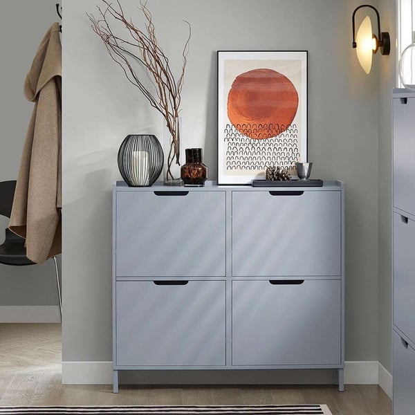 Sko Skab, FSR100, 100x19x90 cm, Hvid