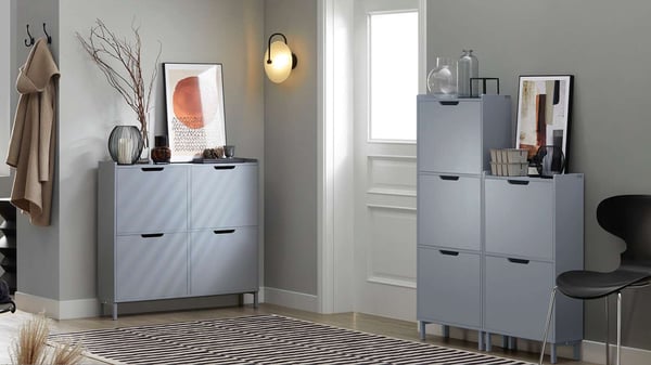Sko Skab, FSR100, 100x19x90 cm, Hvid