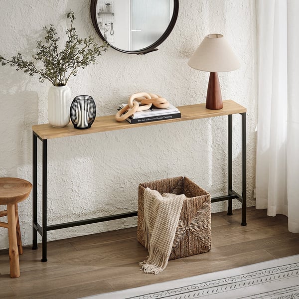 Konsolbord, FSB19-E, 120x20x65 cm, Brun