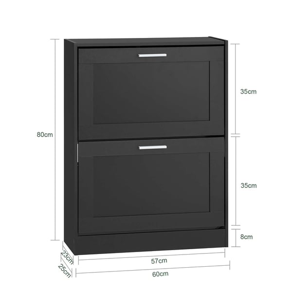 Sko Skab, FSR137-SCH, 60x23x79 cm, Brun