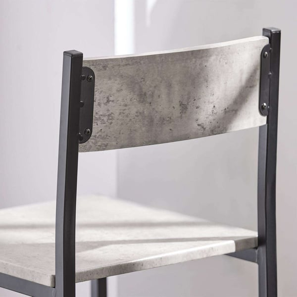 Barbordssæt, 89x45x87 cm, Grå