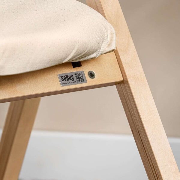 Foldbar stol, Sædehøjde 44 cm, Rød