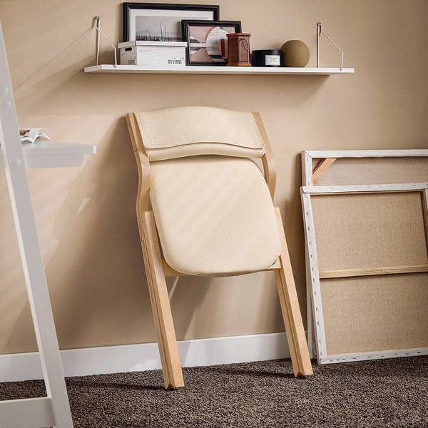 Foldbar stol, Sædehøjde 44 cm, Rød