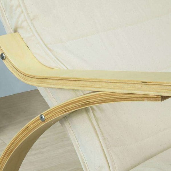 Keinutuoli, Istuinkorkeus 40 cm, Istuinsyvyys 49 cm, Beige