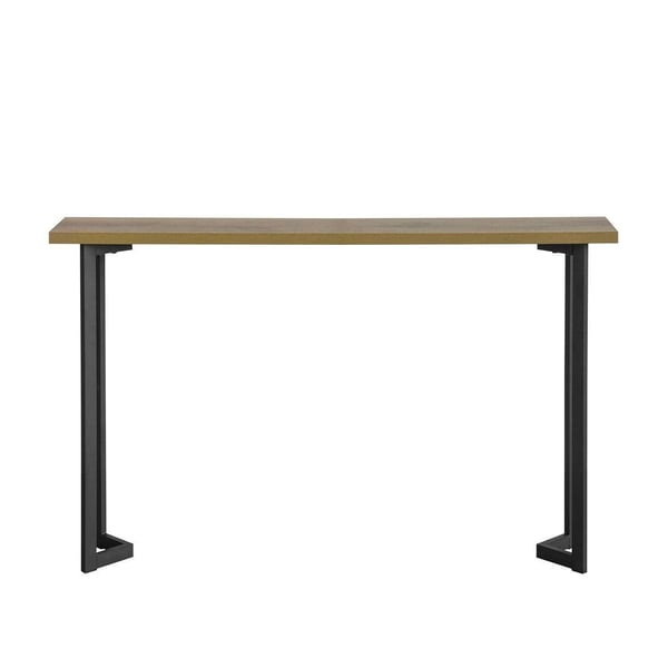 Konsolbord med trætop og metalramme, 120x20x75 cm, 50 kg