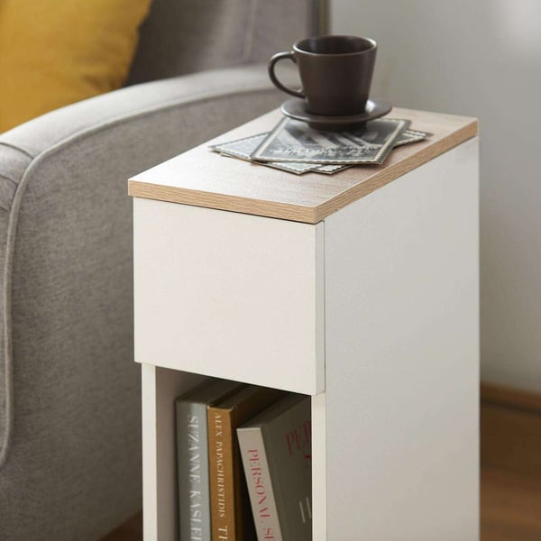 Sivupöytä, 20x35x60 cm, Valkoinen