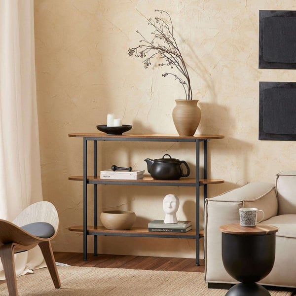 Konsolbord, FSB67-WS, 110x25x86 cm, Vit