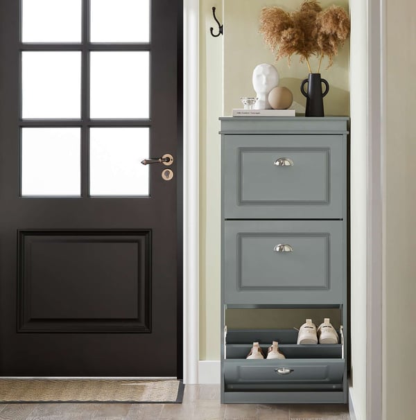 Sko Skab, FSR94-HG, 24x117x53 cm, Grøn
