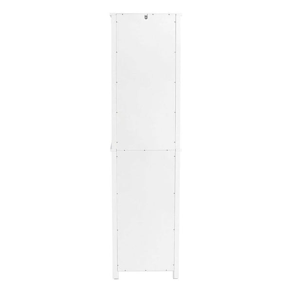 Opbevaringsskab, 43x34x171 cm, Hvid