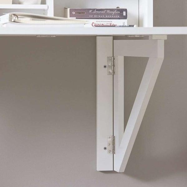 Foldbar Skrivebord, 90x60x78 cm, Hvid