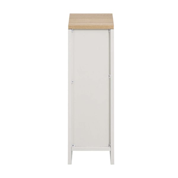 Natborde 2 stk., 20x35x60 cm, brun og hvid