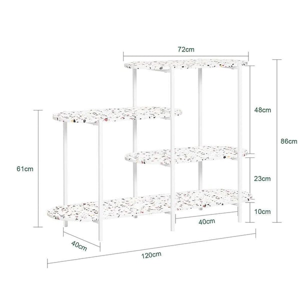 Konsolbord, 120x40x86 cm, Vit