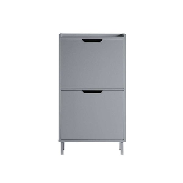 Sko Skab, FSR151-HG, 19x90x50 cm, Grå Sko Skab, FSR151-HG, 19x90x50 cm, Grå