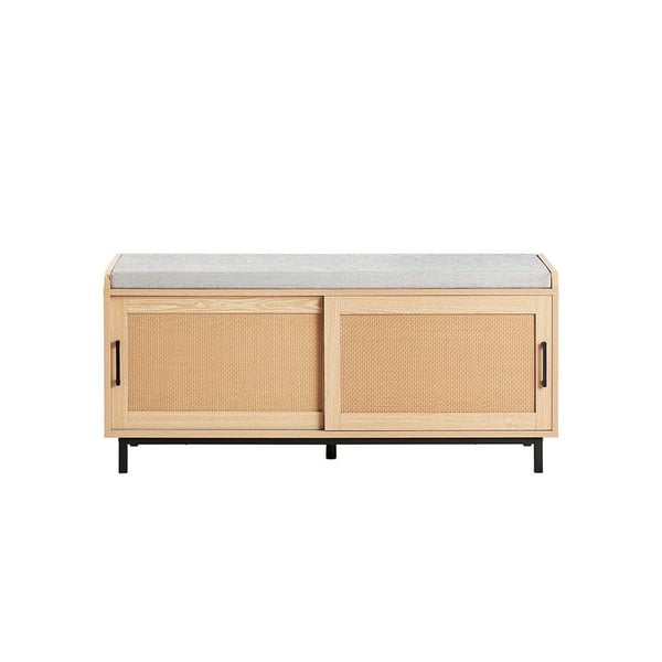 Skobänk, 110x40x49 cm, Brun