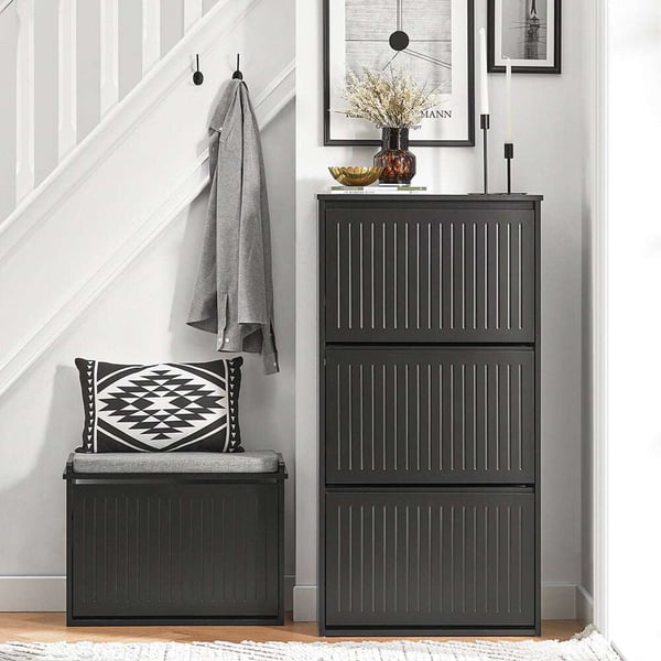Sko Skab, FSR165-H-SCH, 26x120x61 cm, Brun