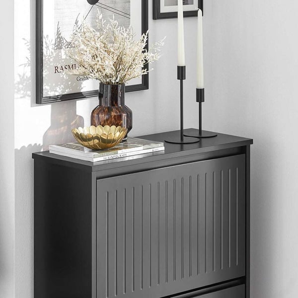 Sko Skab, FSR165-H-SCH, 26x120x61 cm, Brun