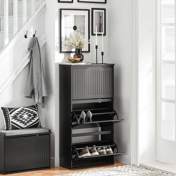 Sko Skab, FSR165-H-SCH, 26x120x61 cm, Brun