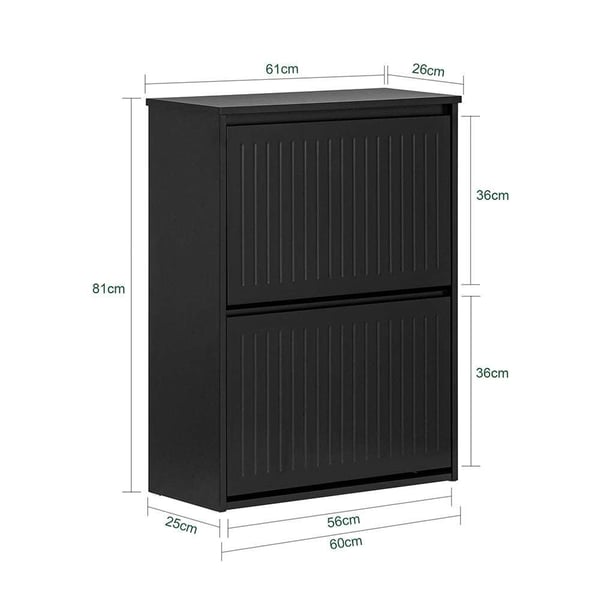 Sko Skab, FSR165-K-SCH, 26x81x61 cm, Brun