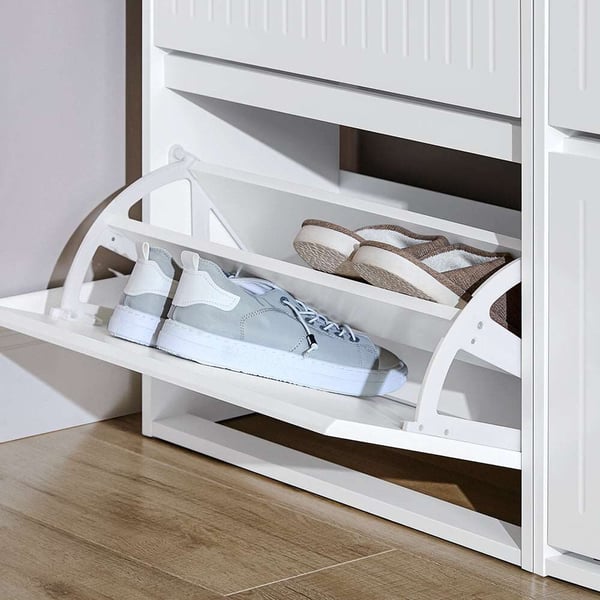 Skoskab, FSR165-K-W, 26x81x61 cm, Hvid