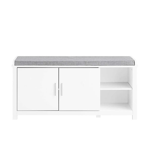 Opbevaringsbænk, 105x35x51 cm, Hvid