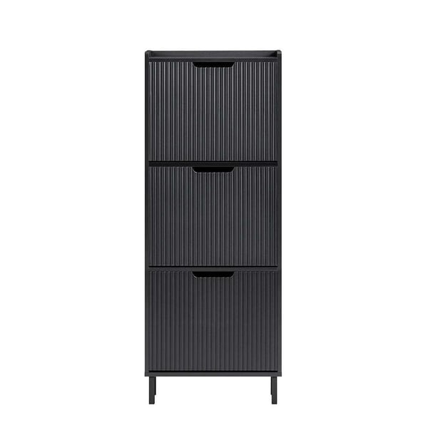 Sko Skab, FSR177-H-SCH, 50x19x130 cm, Brun Sko Skab, FSR177-H-SCH, 50x19x130 cm, Brun