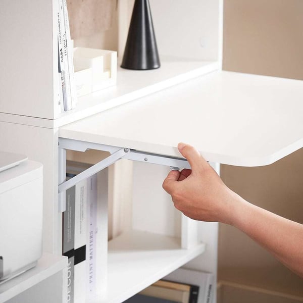 Foldbar Skrivebord, 64x20x145 cm, Hvid