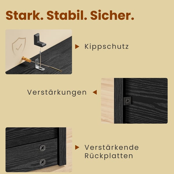 Skoskap, 24x105,5x82,7 cm, Svart, Tre