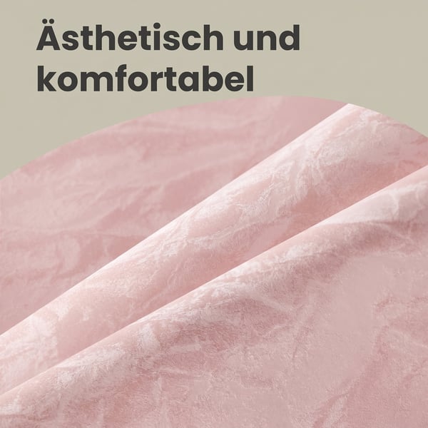 Makeupskammel, 38x38x44-56 cm, Pink, PU