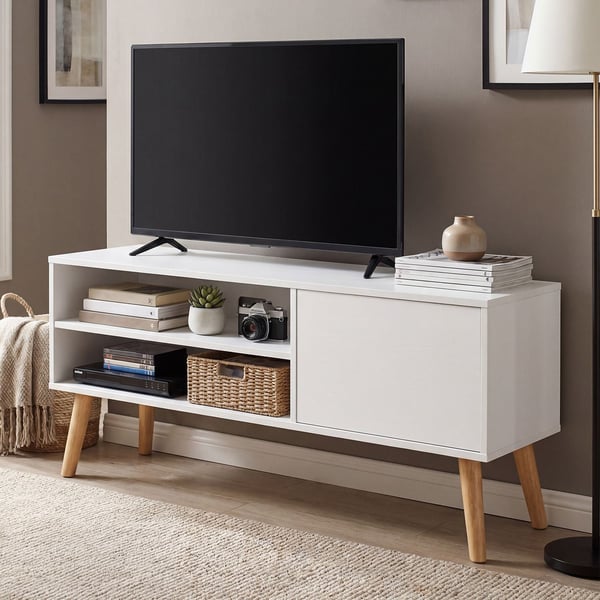 TV-bord, 120x40x49 cm, Hvid