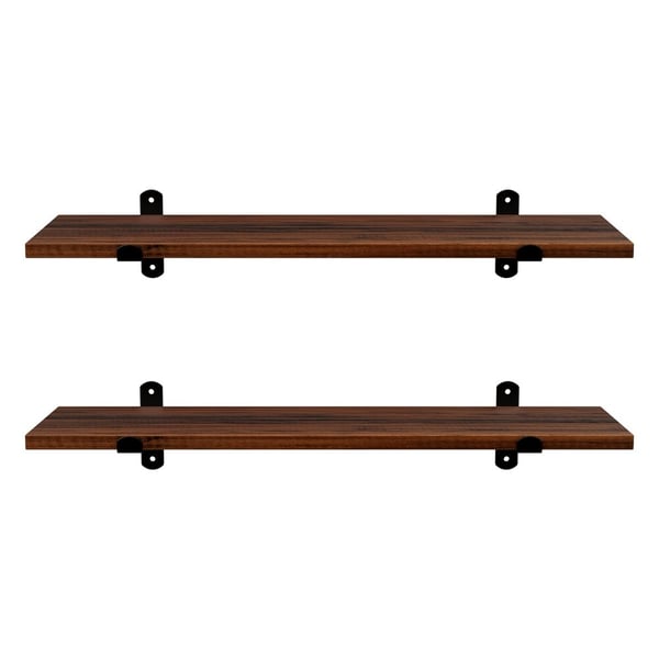 Seinähylly 60x20x7 cm Ruskea, MDF