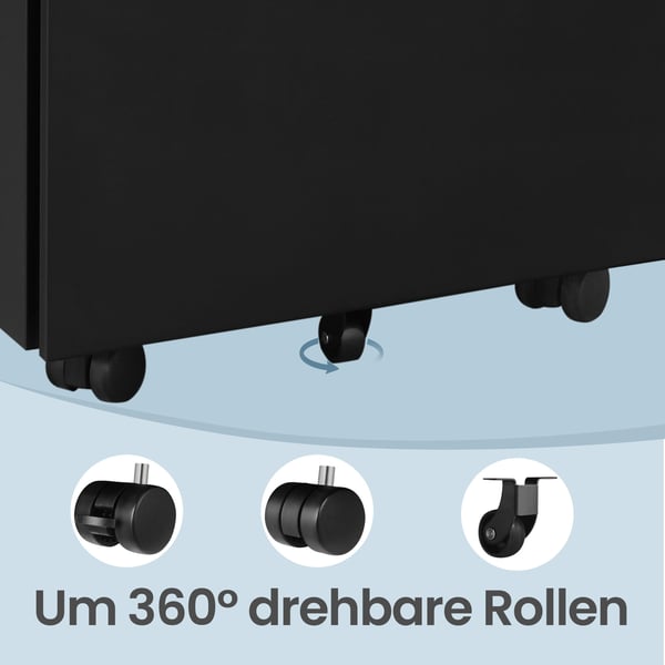 Arkivskab 39x60x52 cm sort, stål