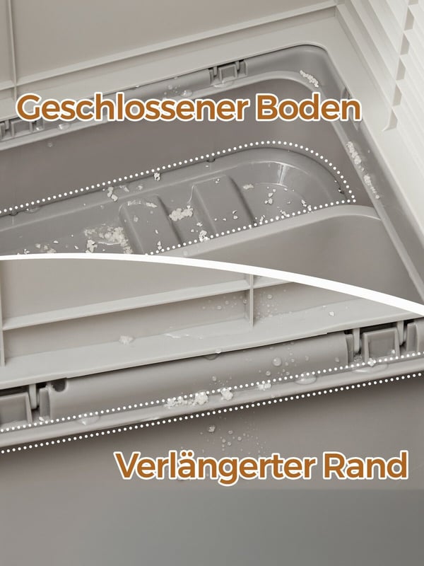 Kattlåda 54,3x42,5x37,8 cm Beige-Grå, plast