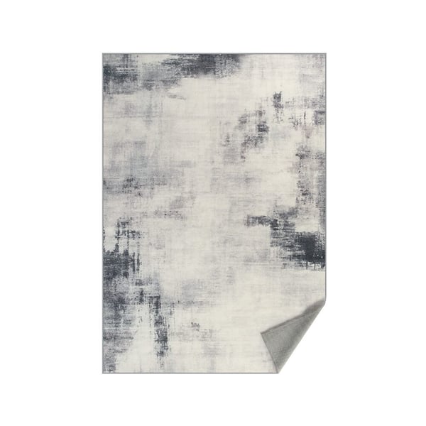 Matto 92x153 cm Harmaa, polyesteri