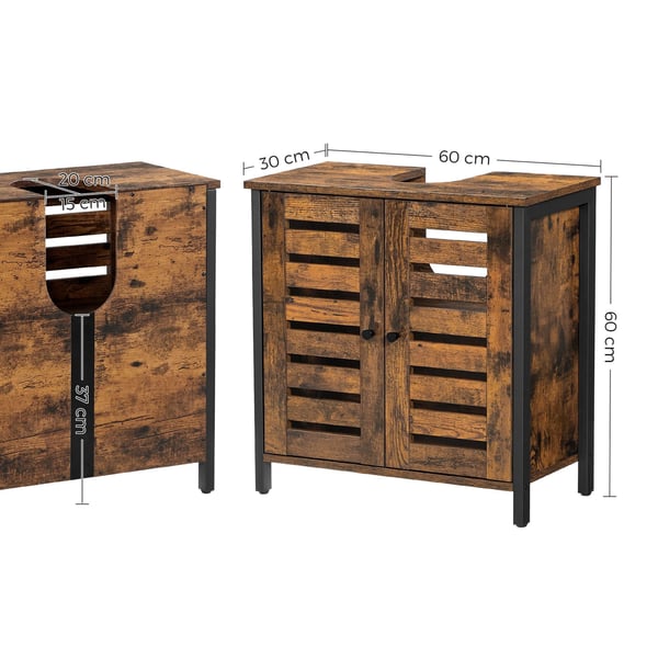Baderomsskap, 60x30x60 cm, Brun Baderomsskap, 60x30x60 cm, Brun