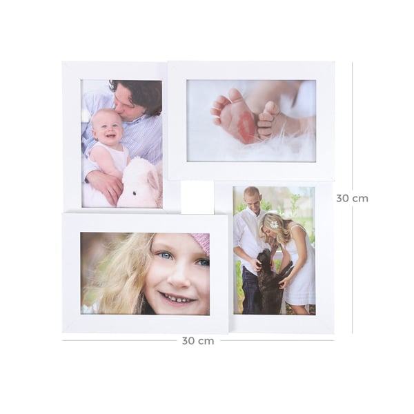 Fotoramme Collage, 30,5x30,5 cm, Hvit