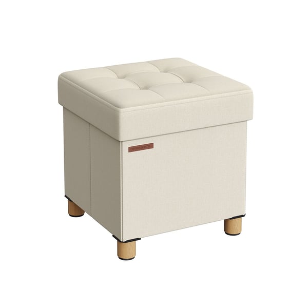 Opbevaringspuf, 38x40x38 cm, Creme Opbevaringspuf, 38x40x38 cm, Creme