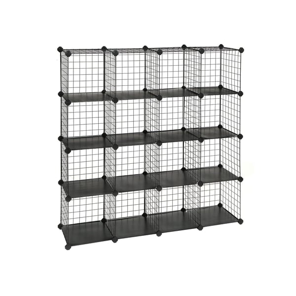Oppbevaringshylle, 123x31x123 cm, Svart