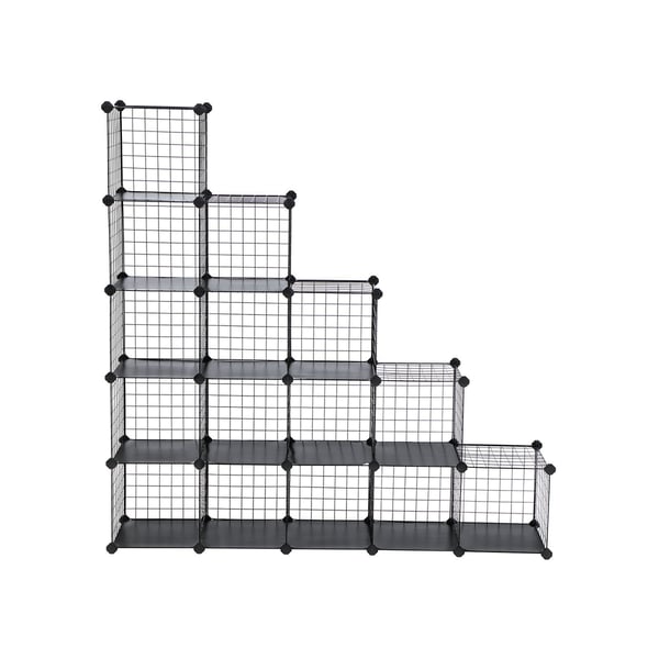 Oppbevaringshylle, 123x31x123 cm, Svart