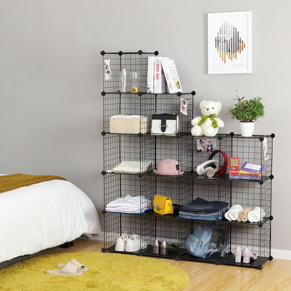 Oppbevaringshylle, 123x31x123 cm, Svart