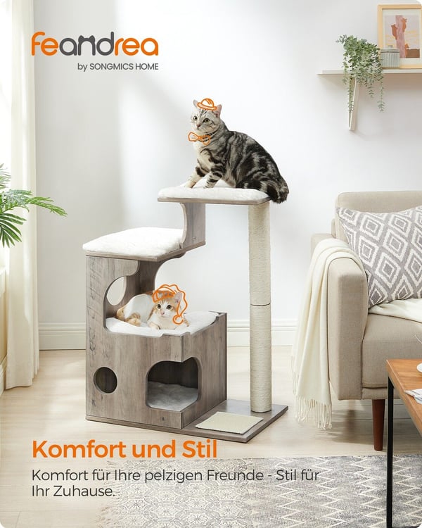 Katteklatrestativ, 66x40x86 cm, Greige