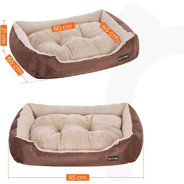 Hundeseng, 85x65x21 cm, Brun