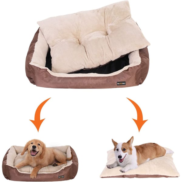 Hundeseng, 85x65x21 cm, Brun