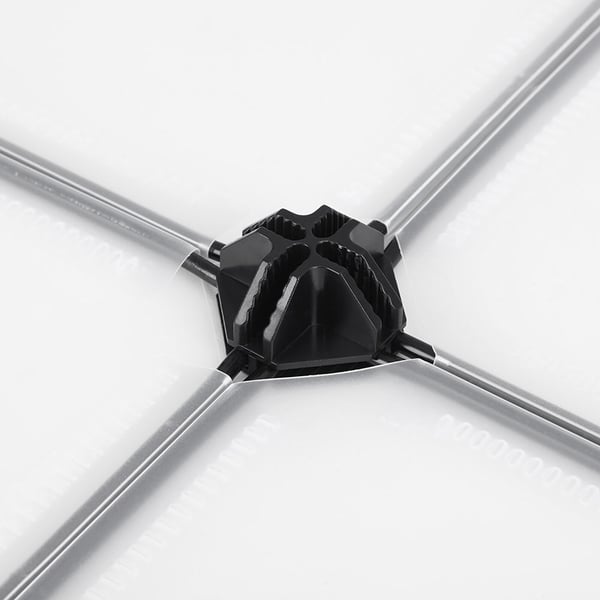 Hyllesystem, 93x123x31 cm, Hvit